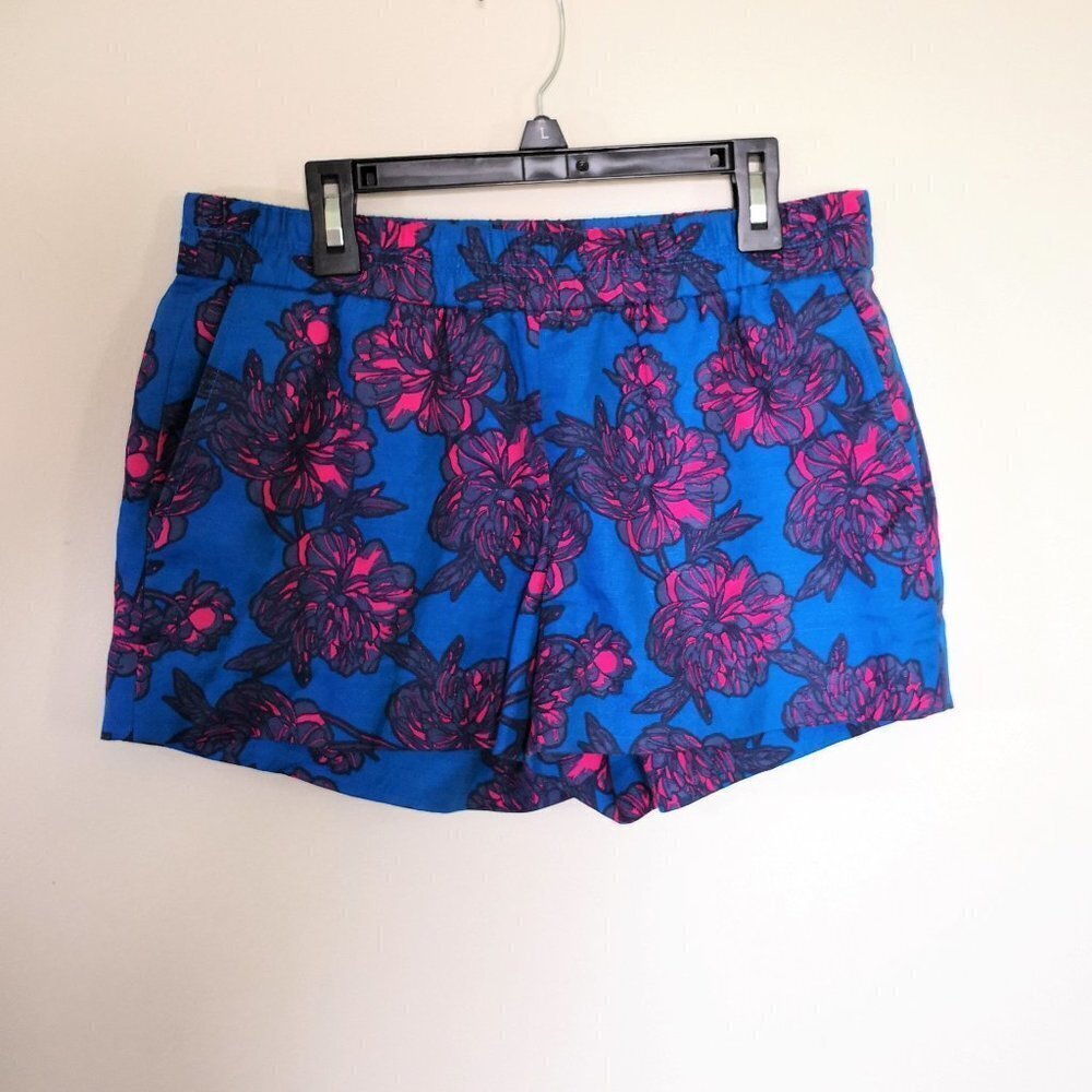 NWOT J. Crew Linen/Cotton Floral Shorts Size 2